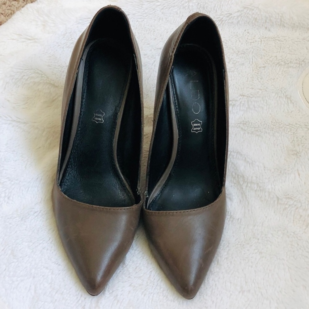 Aldo taupe heels